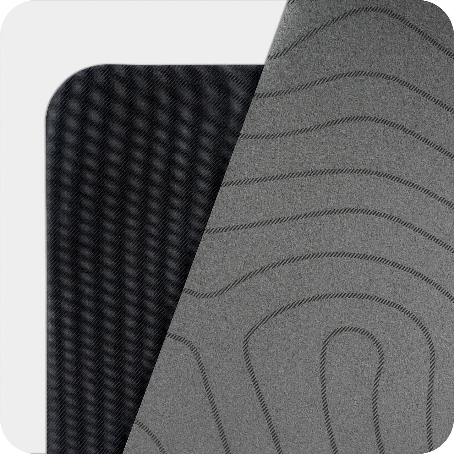 4mm Cushioned Exercise Mat for Yoga & Pilates - Anti Slip, Polyurethane with Suede Top & Carrying Strap