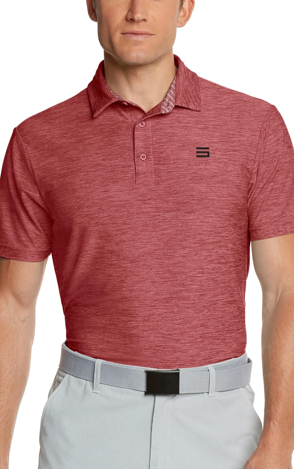 Three Sixty Six Golf Shirts for Men - Dry Fit Short-Sleeve Polo, Athletic Casual Collared T-Shirt