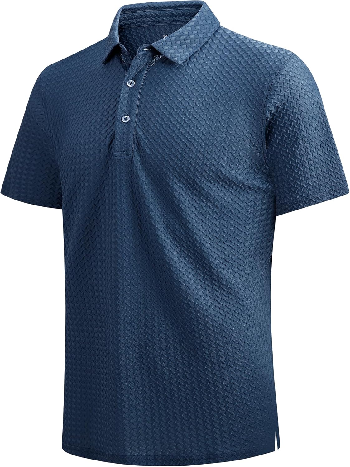 WARHORSEE Golf Polo Shirts for Men Short Sleeve Wrinkle Free 4 Way Stretch Moisture Wicking Performance Collared Tshirts