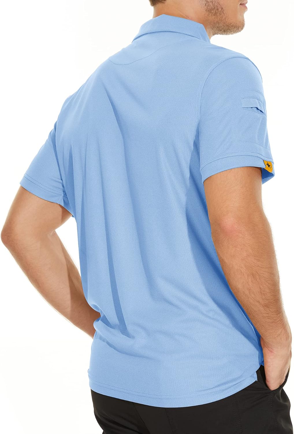 V VALANCH Mens Polo Shirts Short Sleeve Moisture Wicking Golf Polo Athletic Collared Shirt Tennis T-Shirt Tops