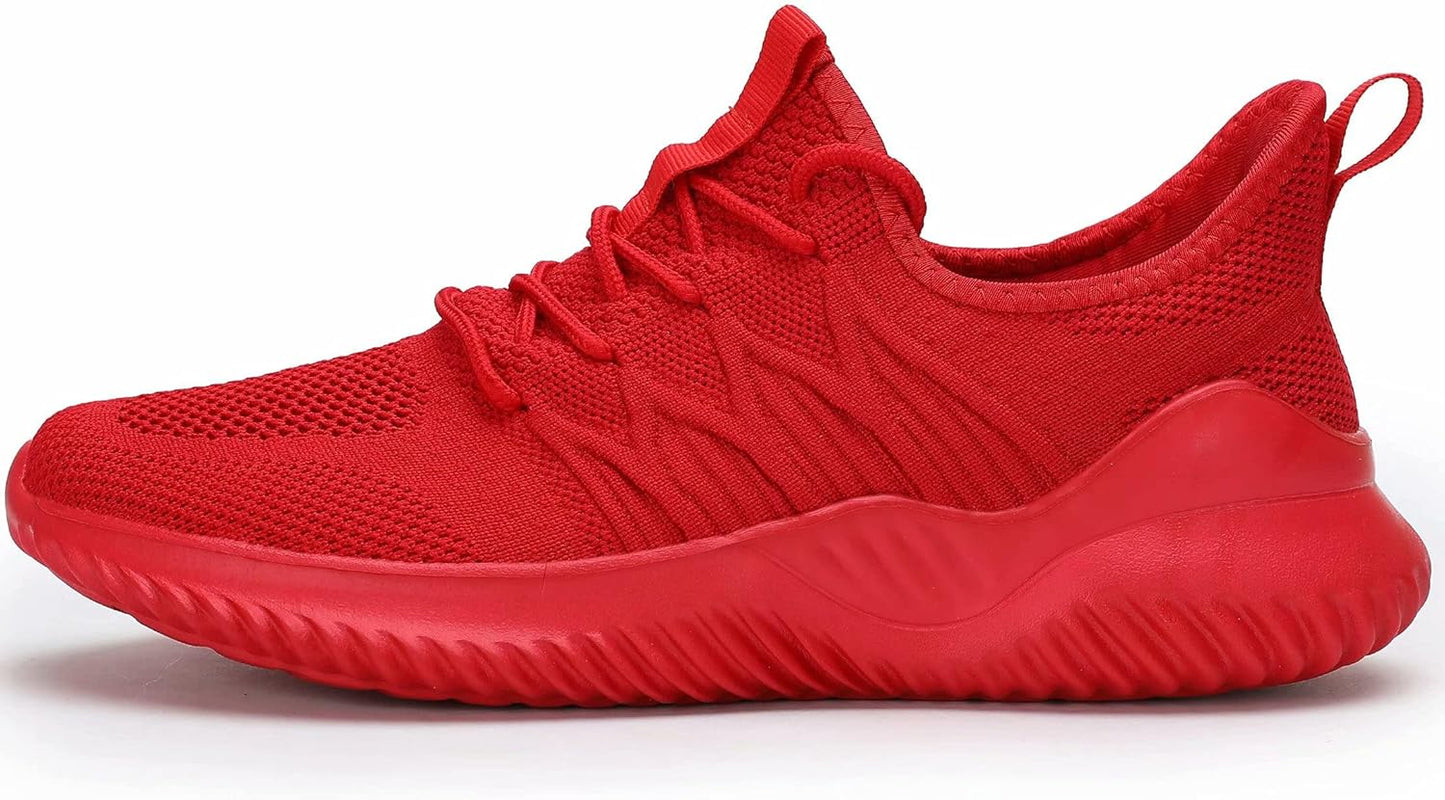 Mens Slip On Running Shoes Athletic Walking Trainers Lightweight Breathable Mesh Tennis Sneakers