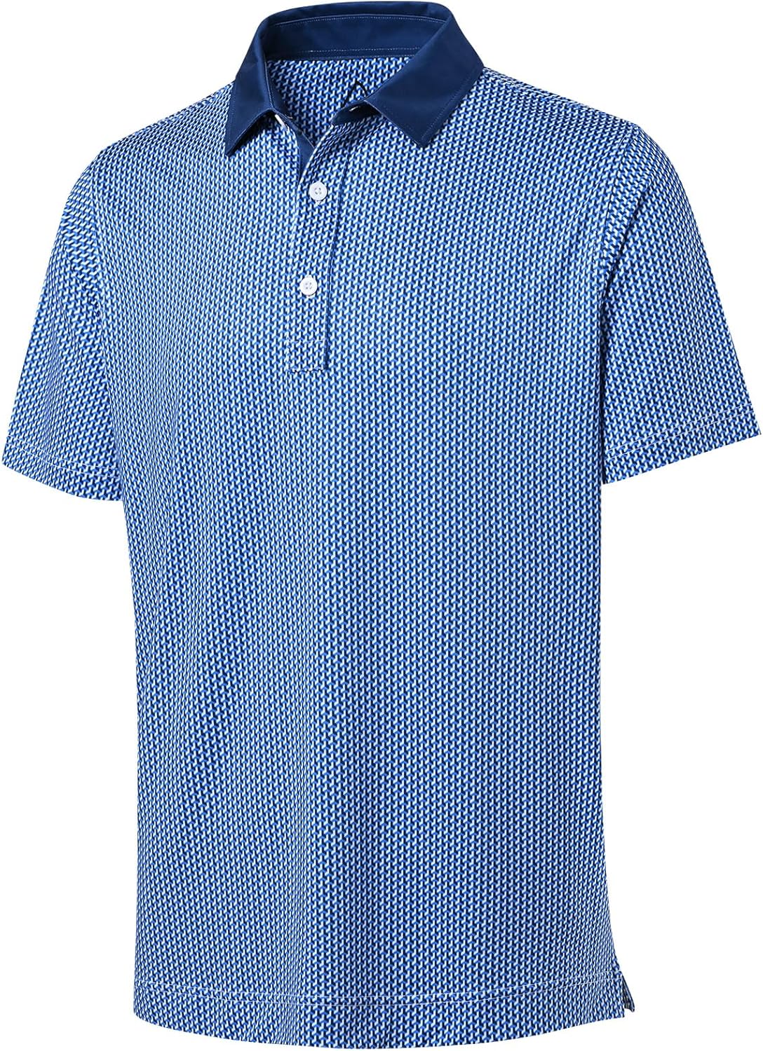 DEOLAX Mens Polo Shirts Fashion Print Mens Golf Shirt Dry Fit Mens Golf Polo Short Sleeve Quick Dry Funny Golf Shirt for Men