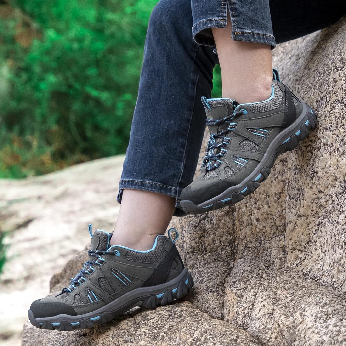 CAMELSPORTS Women's Hiking Shoes Breathable Trail Running Shoes Non-Slip Lightweight Outdoor Sneakers for Trekking Walking