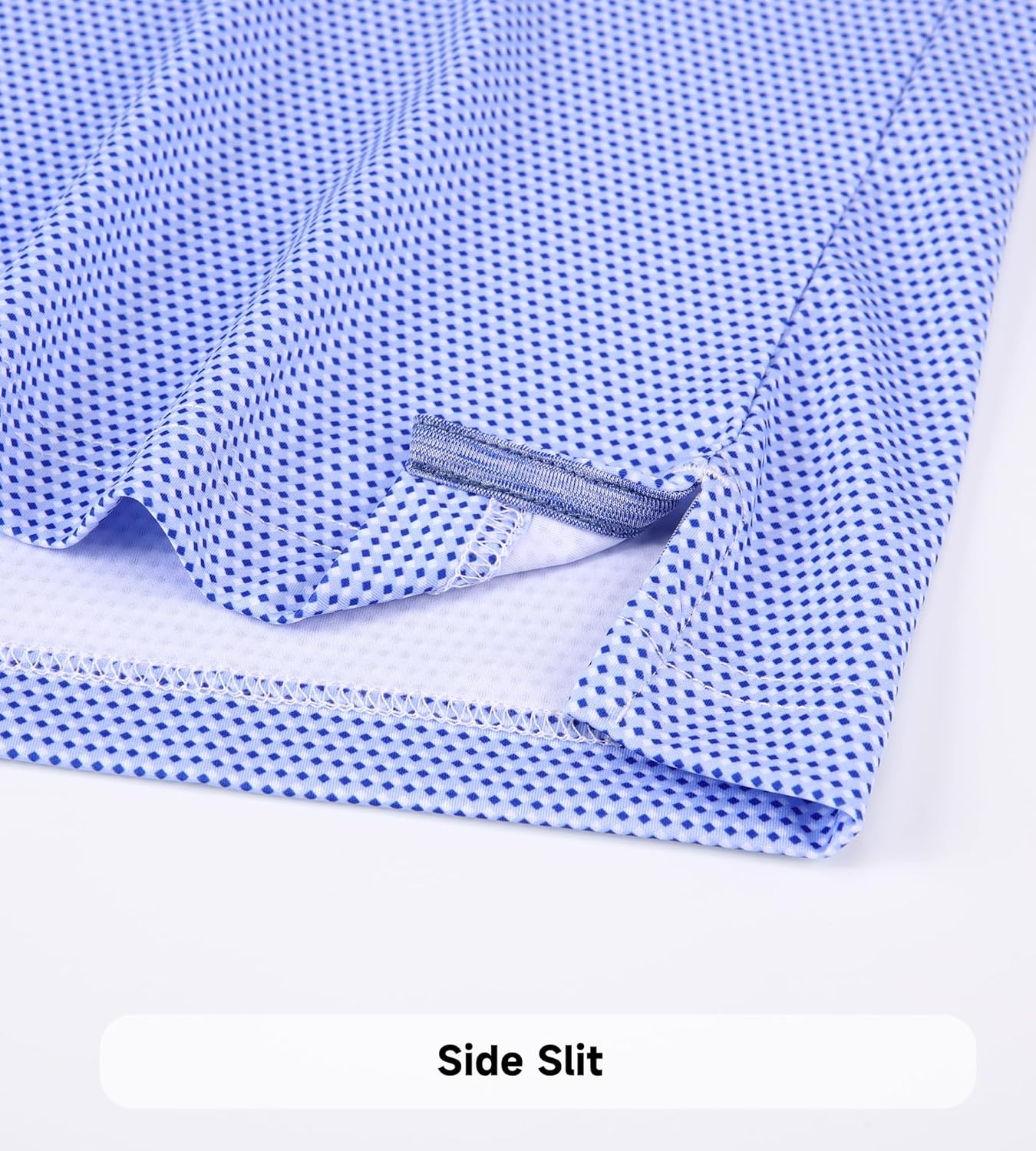 SAMERM Mens Golf Shirts Short Sleeve Dry Fit Performance Moisture Wicking Print Sport Polo Shirts for Men Casual