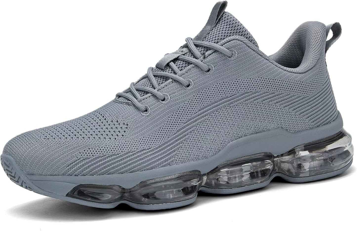 Mens Running Shoes Air Low Top Comfort Walking Lace Up Sneakers Breathable Fashion Tennis Sport Gym Fitness Cross Trainers