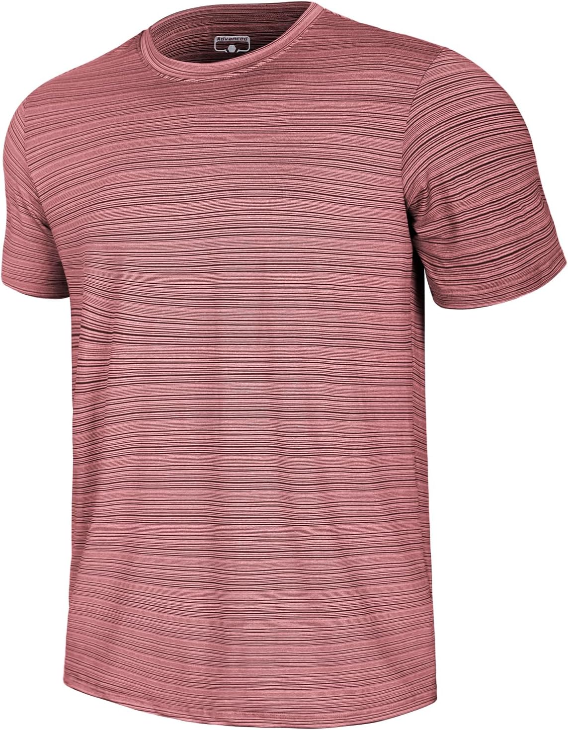 GEMYSE Men's Running Short Sleeve Shirt Sun Protection Quick Dry Moisture Wicking T-Shirts UPF 50+ for Workout