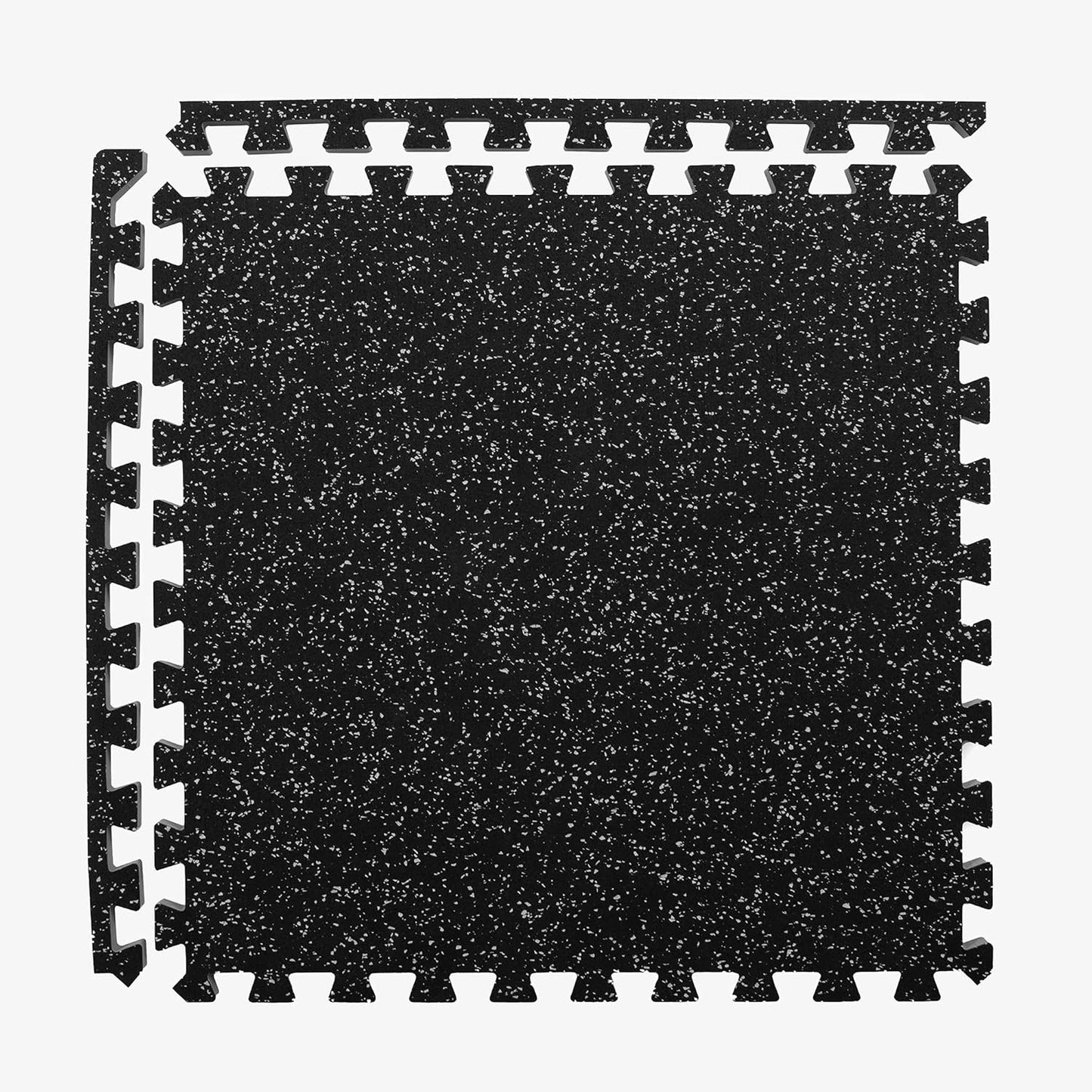 IncStores Impact Foam Rubber Floor Tiles, Interlocking Home Gym Floor Matts for Weight & Workout Equipment Room Padding, 2'x2' Tiles