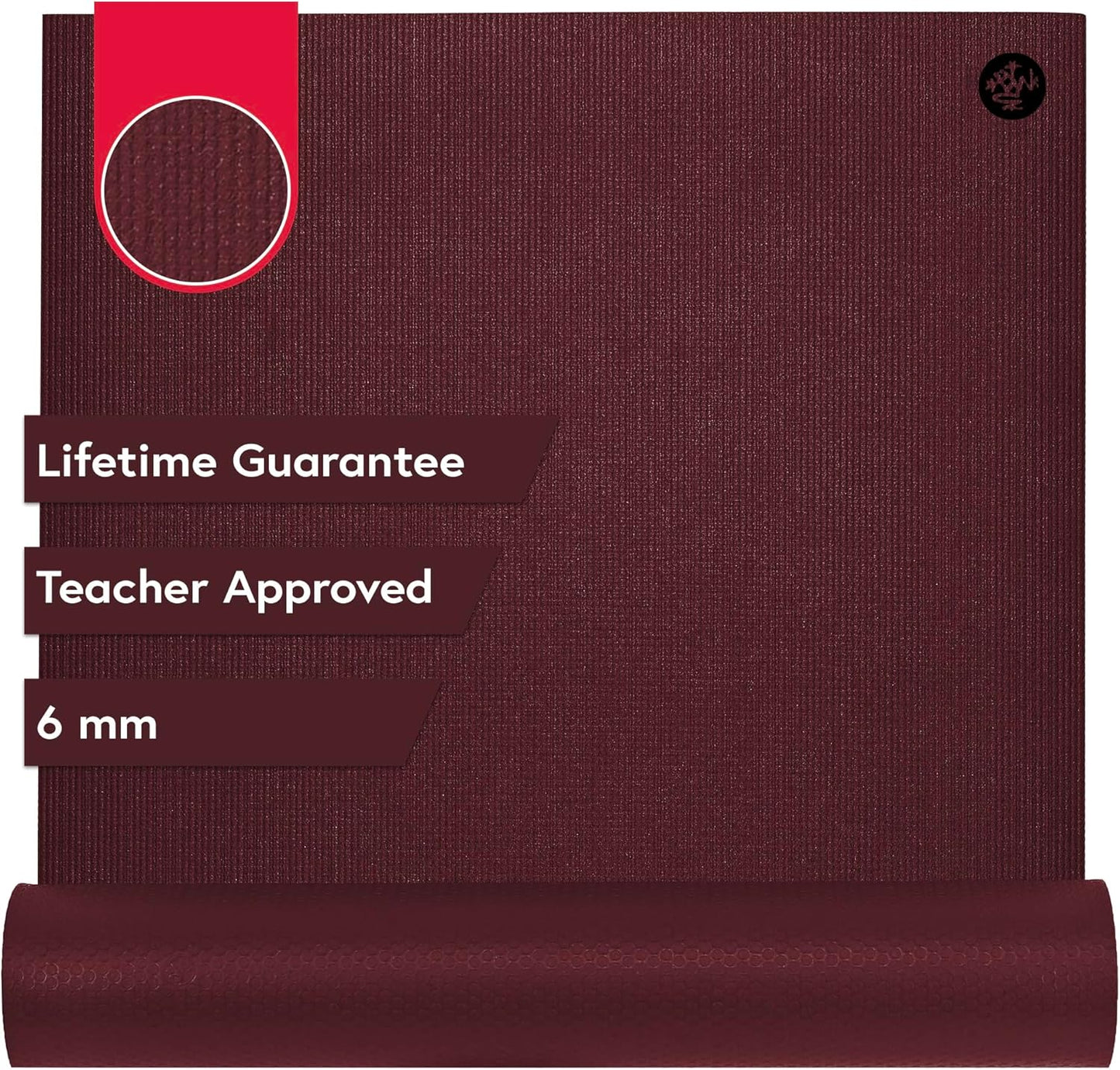 Manduka PRO Yoga Mat 71" - 6mm | Lifetime Durability | Hygienic Construction | Premium Studio Quality | Teacher Approved | 71 x 26 inches | Verve