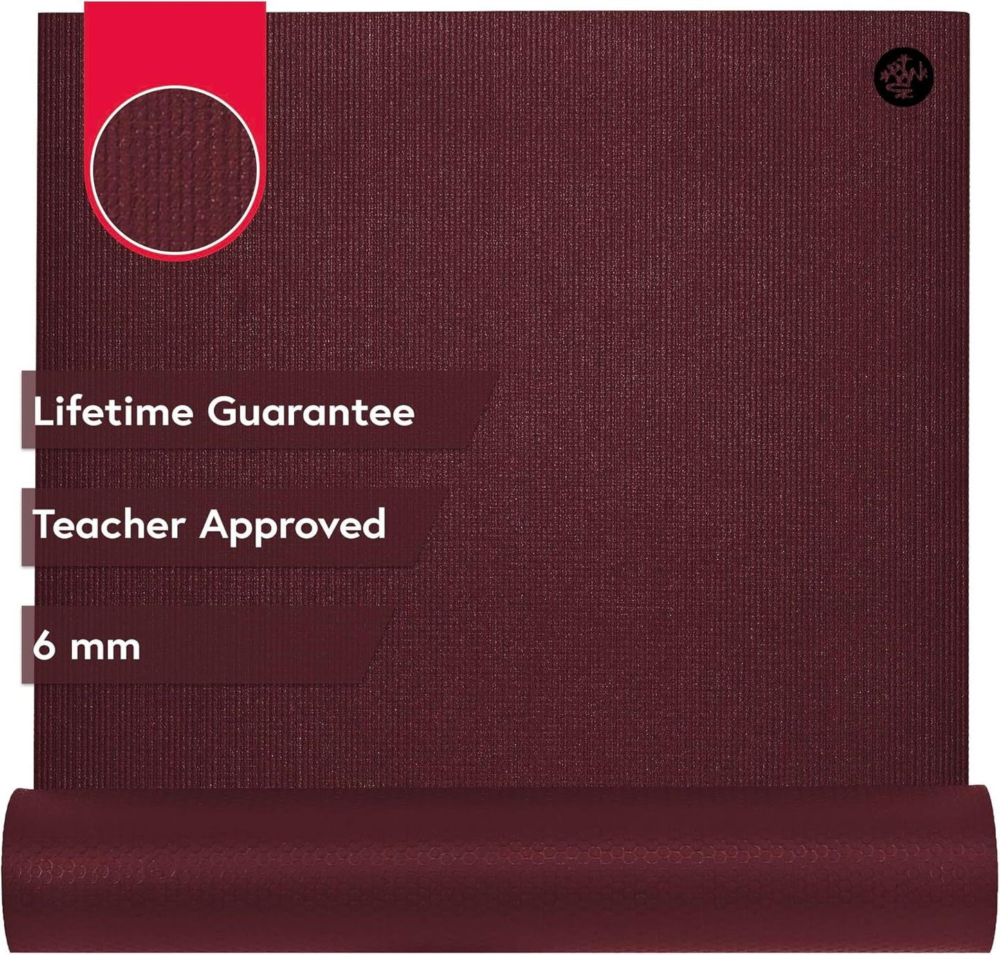 Manduka PRO Yoga Mat 71" - 6mm | Lifetime Durability | Hygienic Construction | Premium Studio Quality | Teacher Approved | 71 x 26 inches | Verve