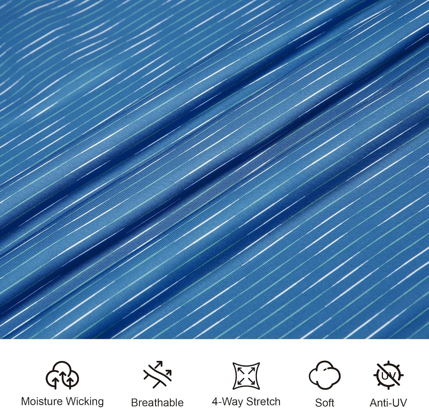 Esabel.C Jacquard Golf Shirts for Men Moisture Wicking Short Sleeve Performance Dry Fit Active Mens Polo Shirts