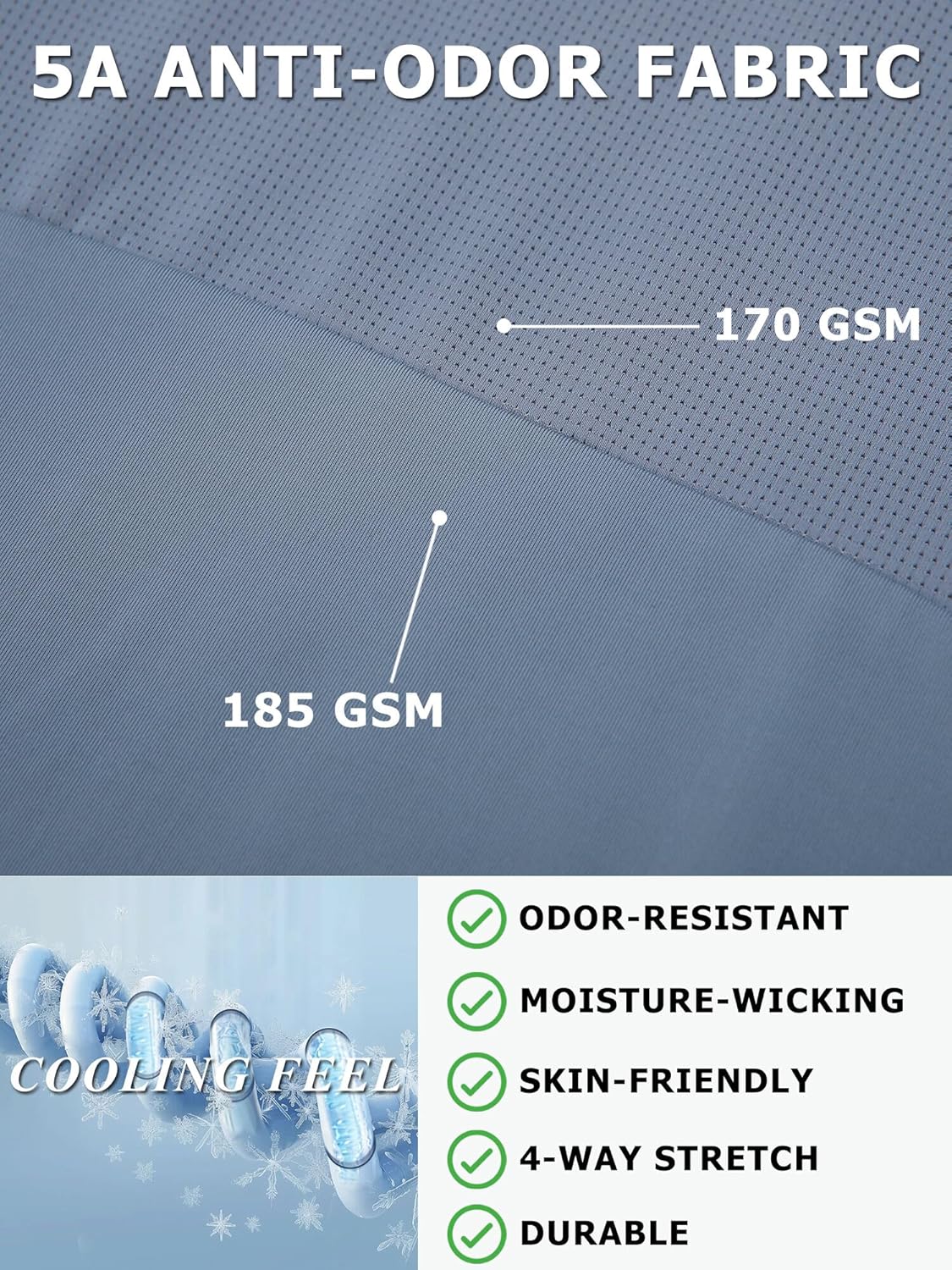 Moisture Wicking Quick Dry Soft Pickleball Workout Hiking Camping Running Shirts for Men Outdoor Sports