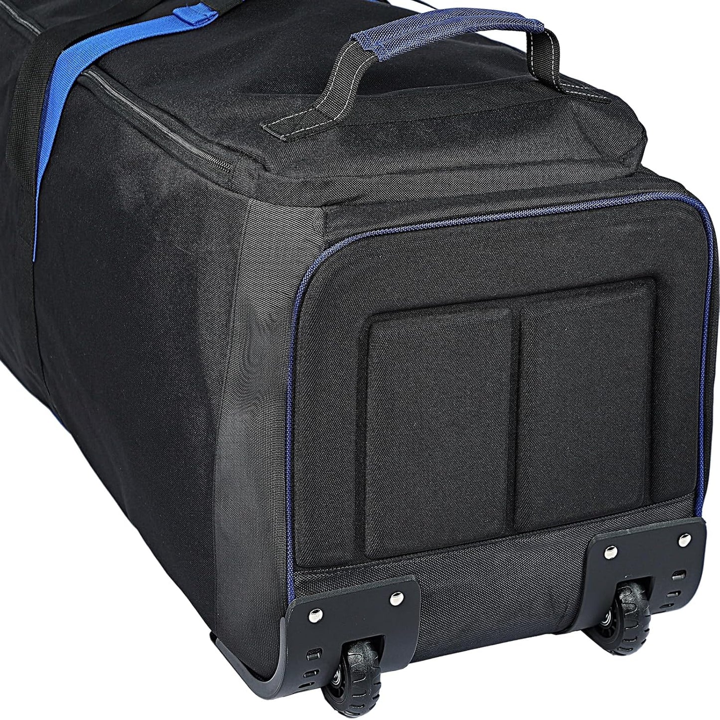 ZEEMO Golf Travel Bag, Full-Open Protective & Wheeled Airline-Approved Case for Clubs, Cart&StandBag, Soft-Sided Waterproof Cover Made of Heavy Duty Oxford