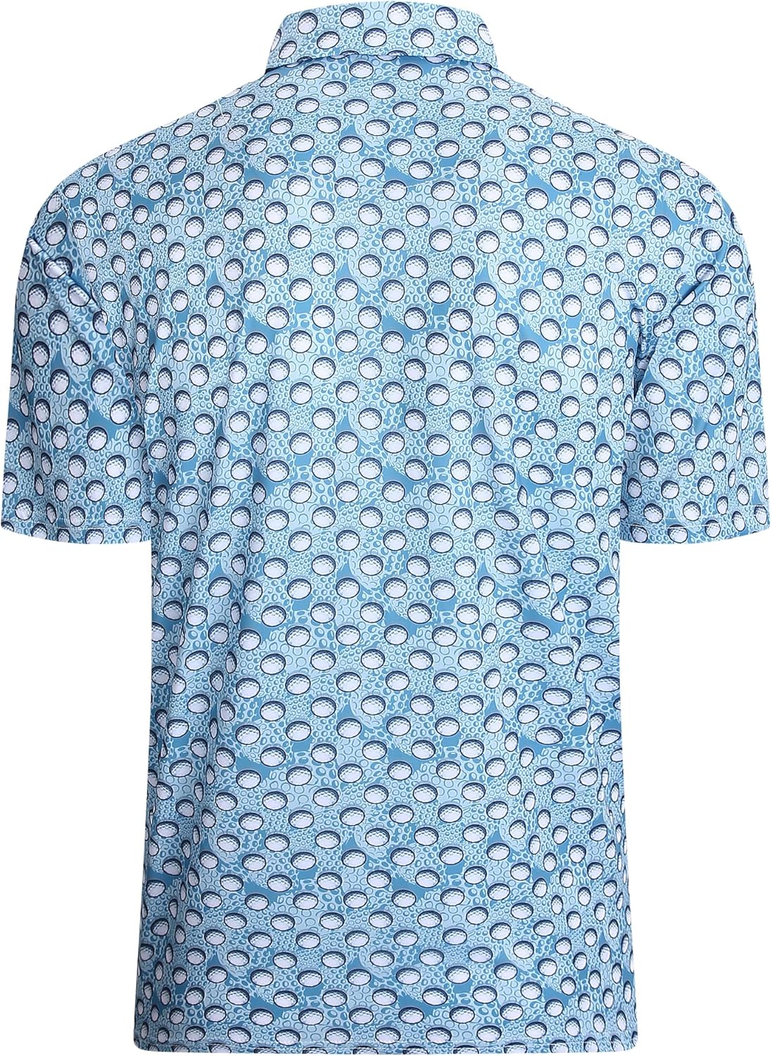 Damipow Premium Golf Shirts for Men Dry Fit Performance Polo Short Sleeve Collared Shirt