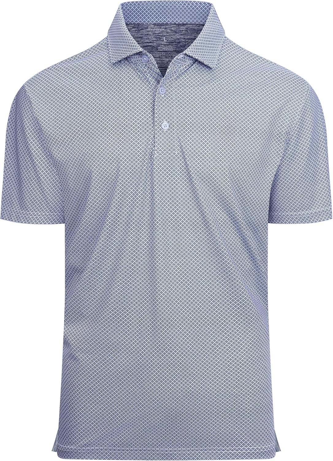 Alex Vando Mens Golf Shirt Moisture Wicking Classic Print Golf Shirts for Men