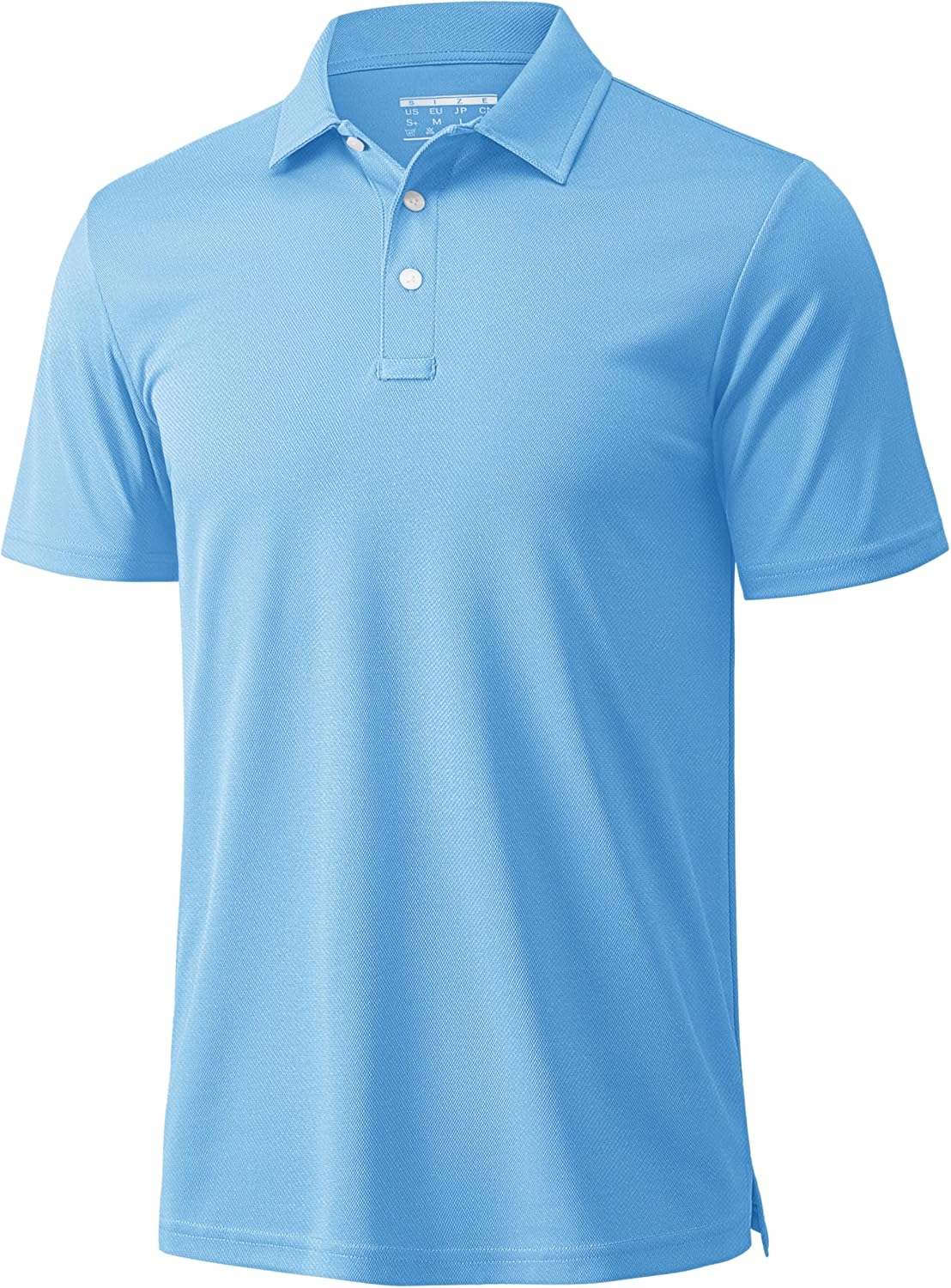 MAGCOMSEN Men's Polo Shirts 3 Buttons Casual Work T Shirts Quick Dry Short Sleeve Golf Shirt Pique Jersey Outdoor Performance